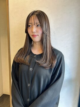 ヘアスペースブルーム エボリューション 庄内店(HAIR SPACE BLOOM evolution) 【庄内店/カラー】 ベージュ系カラー20代30代40代 ×セミロング
