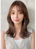 #くびれヘア#前髪#韓国#韓国風ヘア#韓国風
