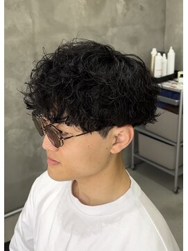 スイッチ(men's SWITCH) 大分メンズ波巻きスパイラルパーマツーブロックマッシュ刈り上げ