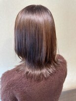 スーパーカット 元町店(SUPER CUT)&nbsp;切りっぱなし　レイヤーボブ　ピンクベージュ質感再整　髪質改善