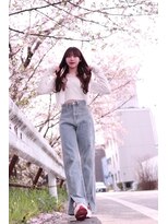 イロ(iro)&nbsp;春トレンド×前髪×レイヤーカット×ピンクブラウン