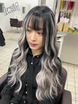 ルシア 京都四条河原町烏丸(LuciA) 【レミー100%/54cm】シールエクステ100枚×バレイヤージュ