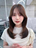 フィヴェント(Fivent)&nbsp;美髪韓国レイヤーイメチェン似合わせチェリーブラウンミニウルフ