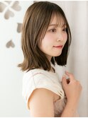 シースルーバングくびれミディアムウルフカットX志木20代30代