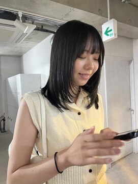 ロエム(Loem) 【anon】　オリーブグレー×レイヤースタイル