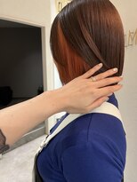 フレーム ヘア ルーム 天王寺駅前店(FRAME hair room)&nbsp;オレンジのインナーカラー