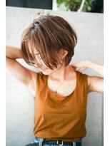 ギークス(GEEKS)&nbsp;【GEEKS渋谷】ハイライト/ショートウルフ/秋ヘア/ココアブラウン