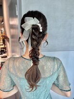シャルムバイケンジ(Charm.by KENJE)&nbsp;【ローポニーテール】結婚式/銀座/ヘアセット/アレンジ