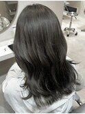 津市ロングレイヤーカットハッシュカット透明感カラー重めロング
