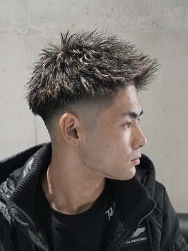 MEN'S/ツイスパ×ハイライト×スキンフェード/ツイスト/短髪