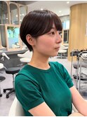5分スタイリングで叶う♪コンパクトショート×ベージュカラー