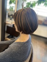 アトリエファゴ ハナミズキ店&nbsp;【Chikano】ハイライト×ショートボブ