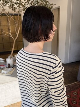 ヘアーアイスカルテット(HAIR ICI QUARTET) 20代30代春ショートボブ◎小顔丸みカット×グレージュ