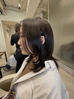 アローム(alom)&nbsp;大人ハッシュカット×濃いめグレージュカラー