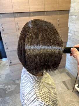 アース コアフュール ボーテ 藤枝店(EARTH coiffure beaute) 大人ボブ×髪質改善ストレート×艶髪