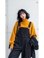 コートフィールエー(CO_T feel.a)&nbsp;黒髪＝地味を卒業！毛先が弾むゆるふわボブで第一印象UP