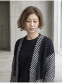 ショートボブ/外ハネ/30代/40代/梅田/