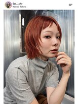 ヨーク(YOLK)&nbsp;【チヒロ】layer bob × vivid orange