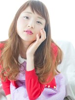 ヘアーエヌプラス (HAIR N+)&nbsp;【HAIR　N+】ショートバング×ナチュラルウェーブロング