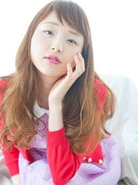 ヘアーエヌプラス (HAIR N+) 【HAIR　N+】ショートバング×ナチュラルウェーブロング