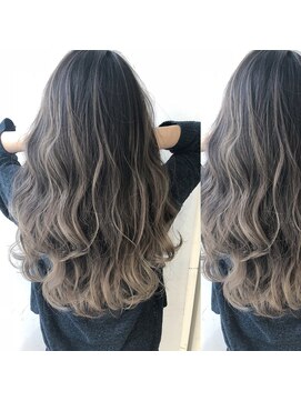 アライブ キチジョウジ(ALIVE Kichijoji) 小顔セミウェットウェーブハイライトカラーオリーブカラー