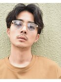 大人カジュアルミントパーマ(くせ毛風パーマ ソフトツーブロック