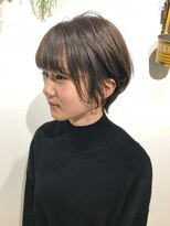 フープヘアー(HOOP.HAIR)&nbsp;オリーブアッシュ　ショート__くびれショートヘア