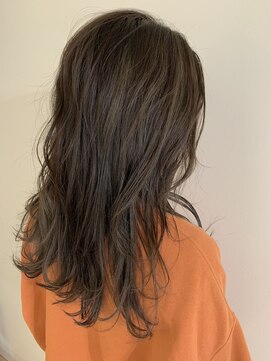 グラム(glam) ミントグレー×ラフウェーブ