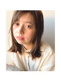 ミディアム × オリーブグレージュ☆髪質改善トリートメント3