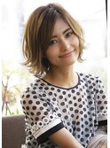 軽やかレイヤーショートボブ