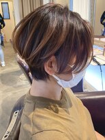 ボニークチュールドットエス(.S)&nbsp;大人可愛いシルエットショートボブ　◎30代40代50代60代