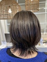 コノアラボ 守谷店(Conoah labo)&nbsp;白髪ぼかしハイライト×ボブウルフ☆韓国ヘア