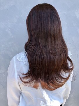 メイプルフェロー(MAPLE fellow) 20代30代髪質改善カラー☆愛されバレイヤージュブラウンベージュ