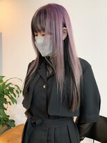 サクラ オモテサンドウ(SAKURA)&nbsp;アンブレラカラー　ピンクラベンダー　インナーブラック