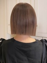 ベレーザ 渋谷(BELEZA)&nbsp;ba1187Aラインボブ金髪ボブグレージュカラーボブウルフロブヘア