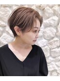Moana#ハンサムショート#ベージュ#20代30代40代