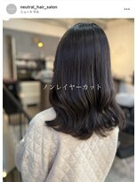 ニュートラル(neutral)&nbsp;【neutral】ノンレイヤーと地毛カラーと