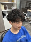 ツイストスパイラルパーマセンターパート<理容室>川口鳩ヶ谷94