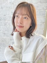 ガーデン オオタカノモリ(garden otakanomori)&nbsp;似合わせカット×シースルーバング×アースカラー×くびれヘア