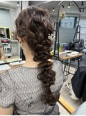 ヘアアレンジ//ミルクティーベージュ/ヌーディーカラー