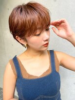 オーブ ヘアー ハカタ 博多3号店(AUBE HAIR hakata) ナチュラルショート/20代30代40代/オレンジブラウン