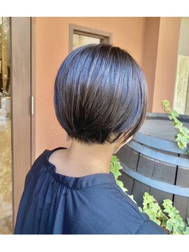 ココカラヘアー ニコ(cococara hair nico) 大人可愛い/ショートボブ/丸みボブ/前髪なし/20代/30代