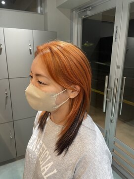 エイト 沖縄豊崎店(EIGHT toyosaki) 【EIGHT 豊崎】お客様スタイル_オレンジツートンカラー