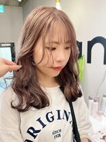 カノエ 博多ミスト店(canoe)&nbsp;髪質改善 チョコレートブラウン シースルーバング