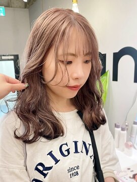 カノエ 博多ミスト店(canoe) 髪質改善 チョコレートブラウン シースルーバング