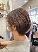 【クセ毛ショートスタイル】
