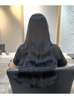 ブレンド 渋谷(BLend)&nbsp;前髪アンブレラカラーこなれミディイメチェンウェーブパーマ