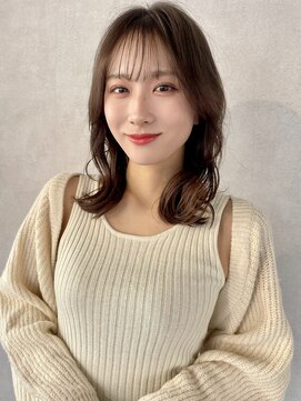 エジョン 幡ヶ谷店(Aejon) イメチェン/似合わせカット/フルバング/レッドブラウン/新宿