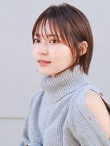 ルアン 大分駅店(ruen)&nbsp;ショートボブショートカット髪型30代40代50代大人ボブ外ハネ小顔