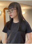 重め切りっぱなしロング